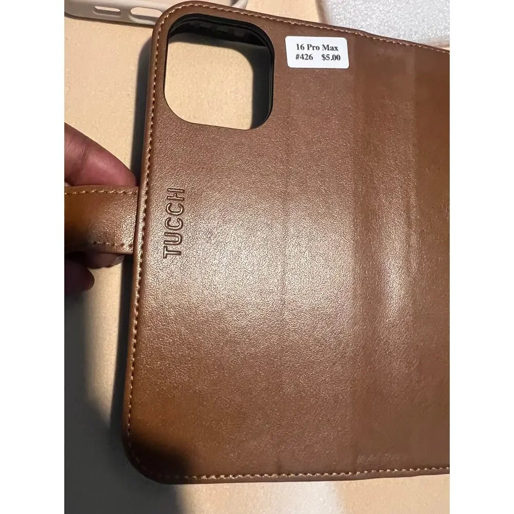 iPhone 16 Pro Max Phone Cases ( Brown & Tan)